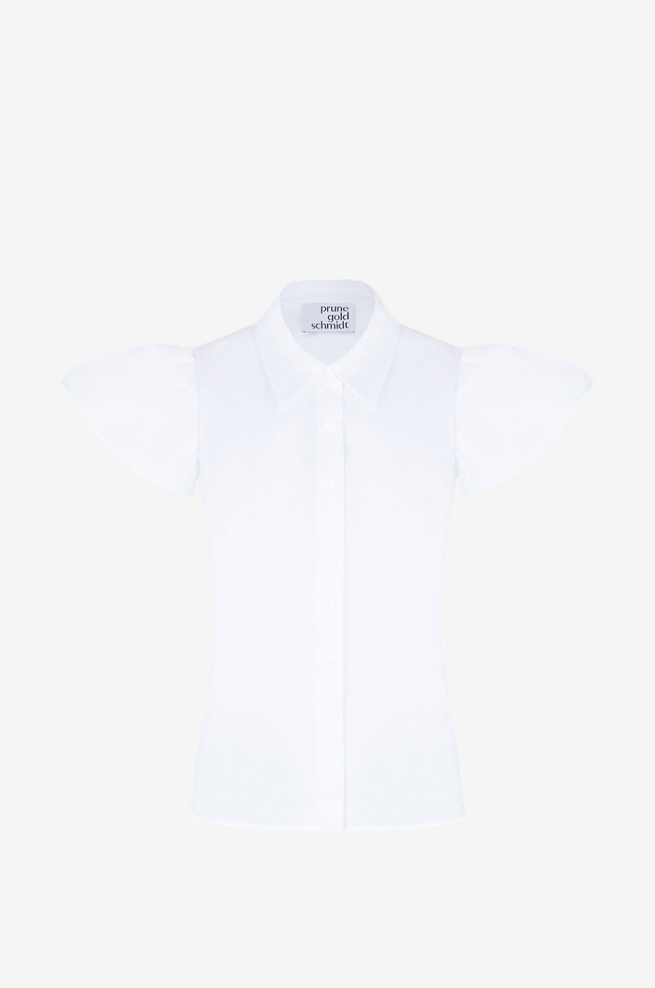 Clara fitted shirt with short puff sleeves