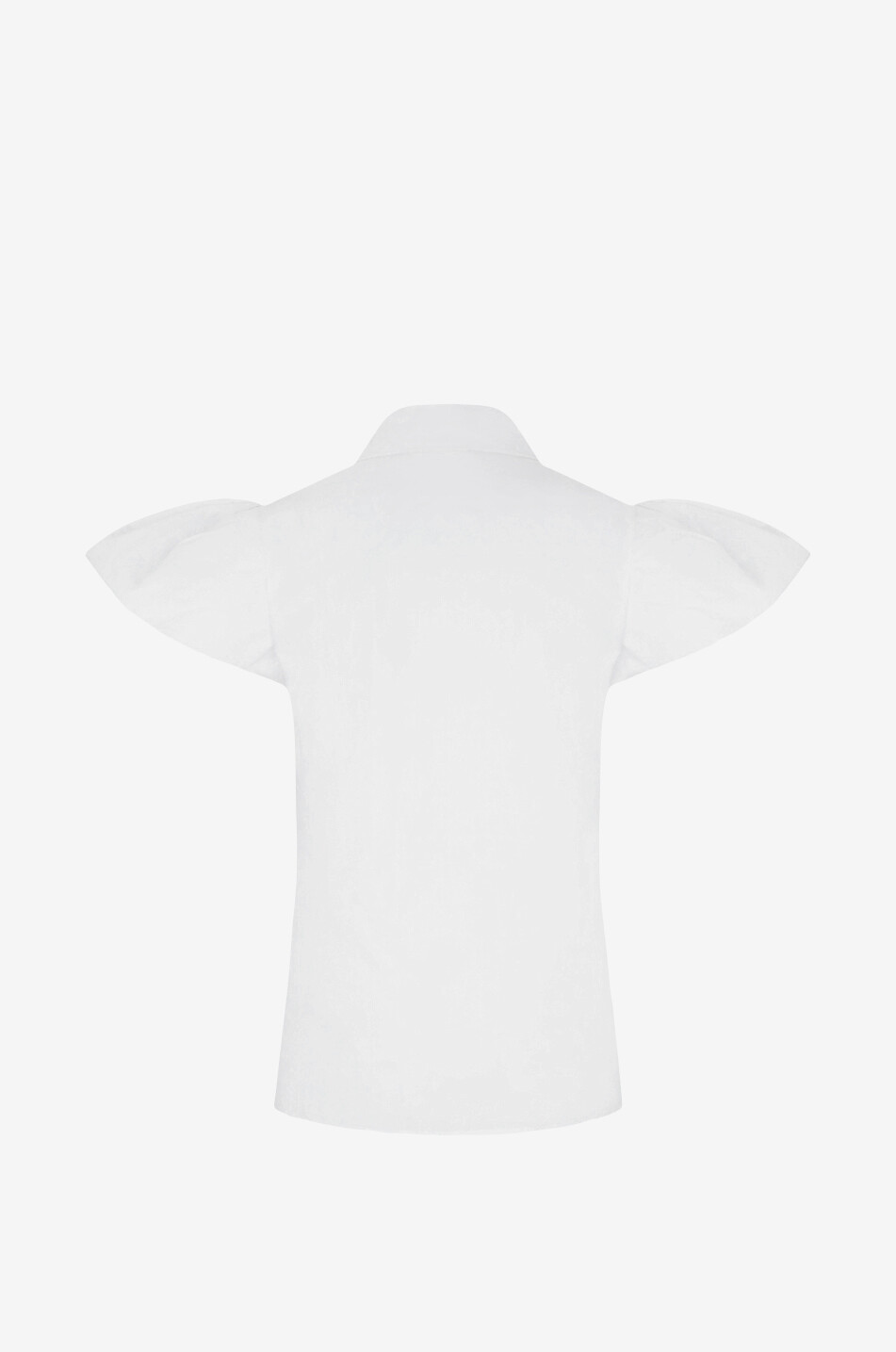 Clara fitted shirt with short puff sleeves