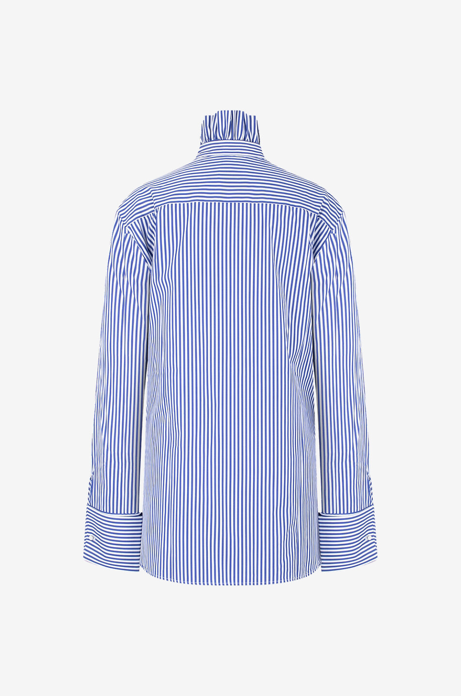 MAISON PRUNE GOLDSCHMIDT Gestreiftes Oversize-Hemd mit abnehmbaren Rüschen Cyrielle Damen BLAU 2