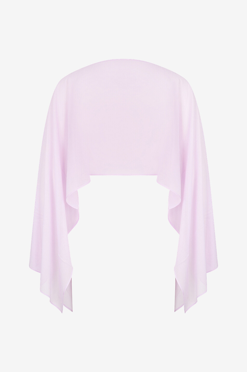 GAYNOR Poncho en voile Iole Femme VIOLET CLAIR 2