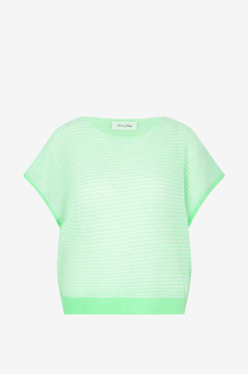 AMERICAN VINTAGE Pull sans manches en laine Zakday Femme VERT 1