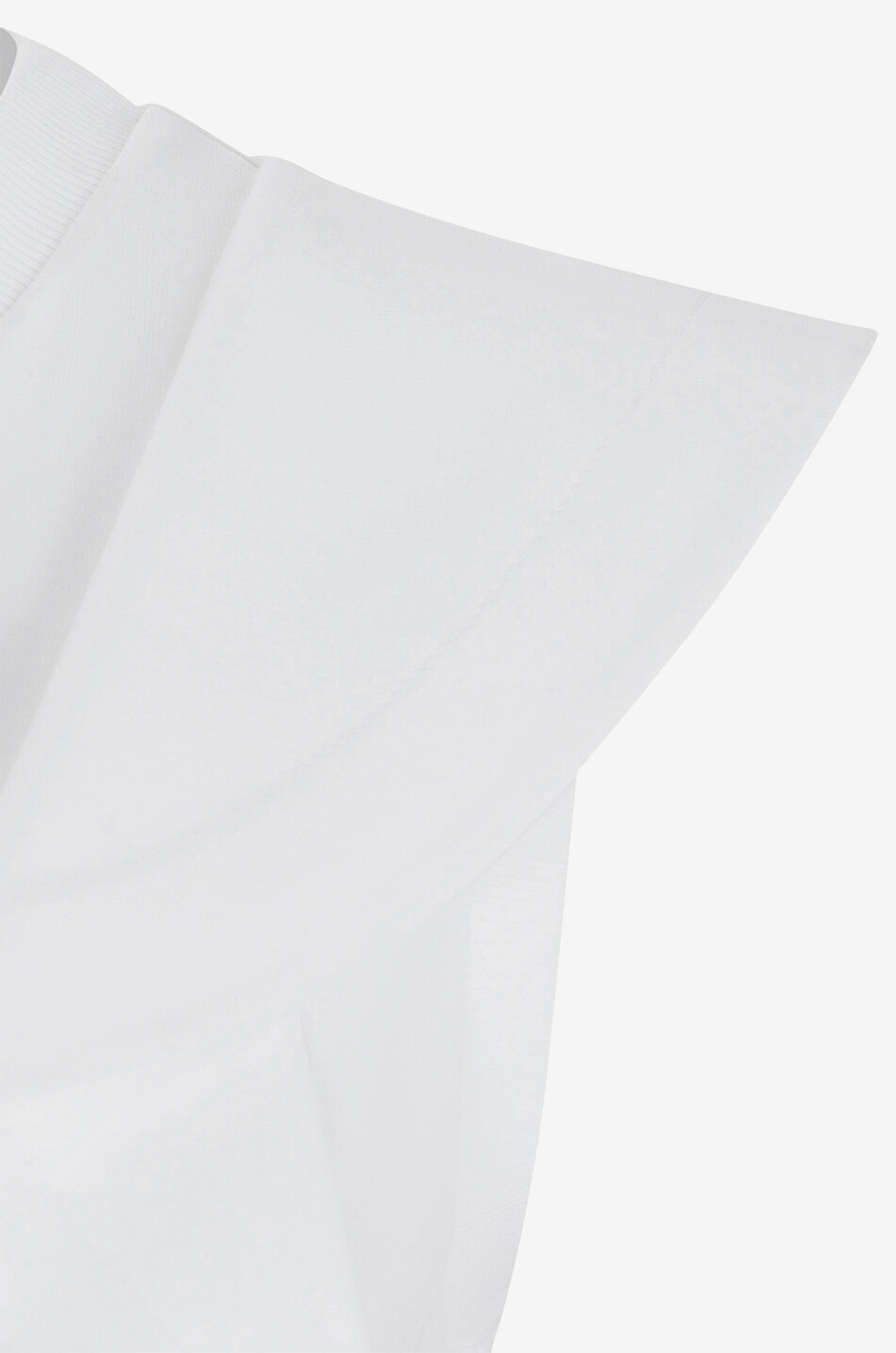 ALEXANDER McQUEEN Gerüschtes schmales ärmelloses Jerseytop Damen WEISS 3