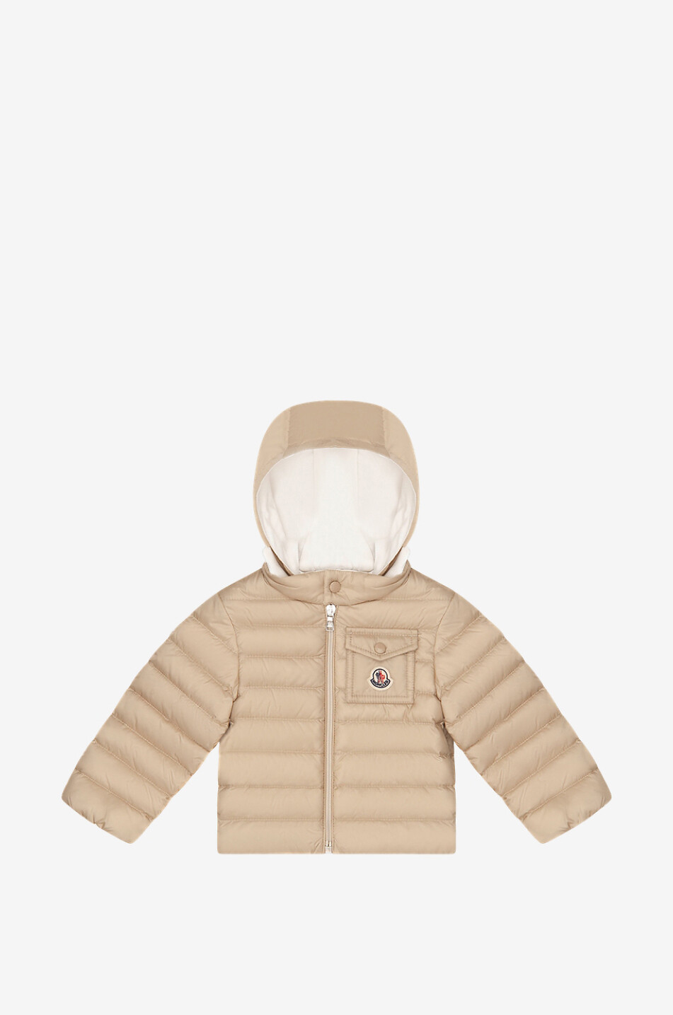 MONCLER Baigal lightweight hooded baba down jacket Baby BEIGE 1