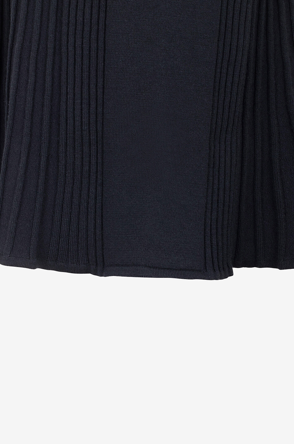 CHLOE Rib knit sleeveless mini dress with stand-up collar Women BLACK 3
