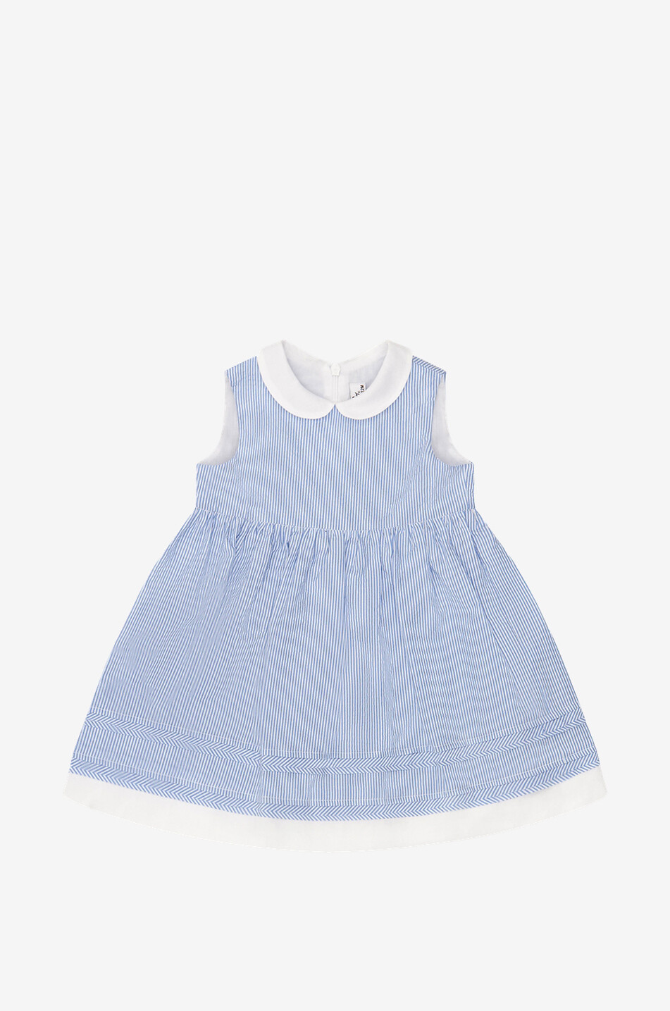 Ärmelloses gestreiftes Kleid für Babys