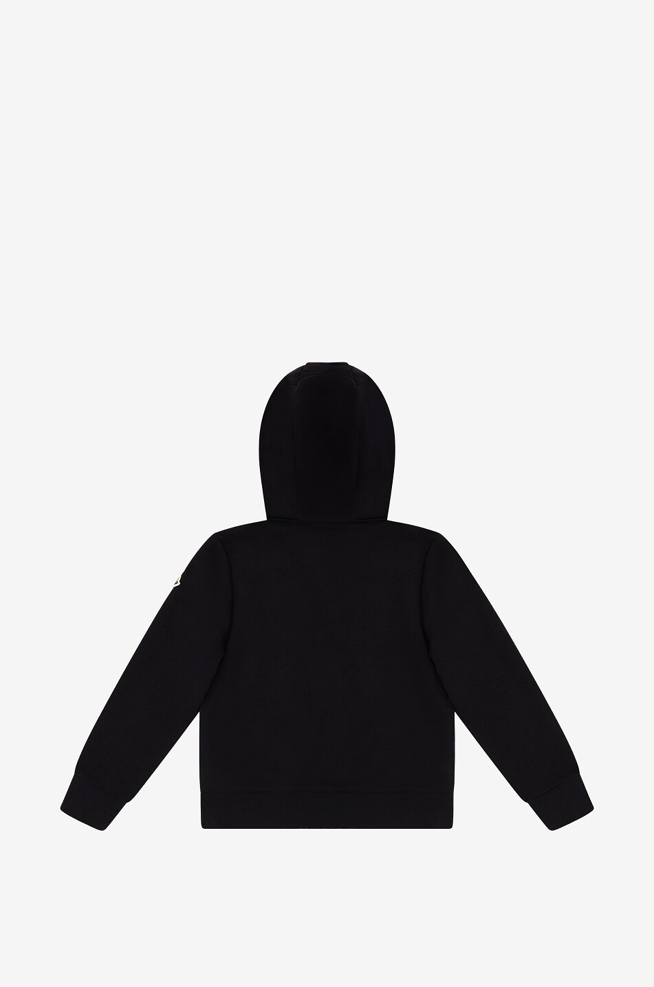 MONCLER Sweat-shirt à capuche et détails duvet garçon Fille NOIR 2