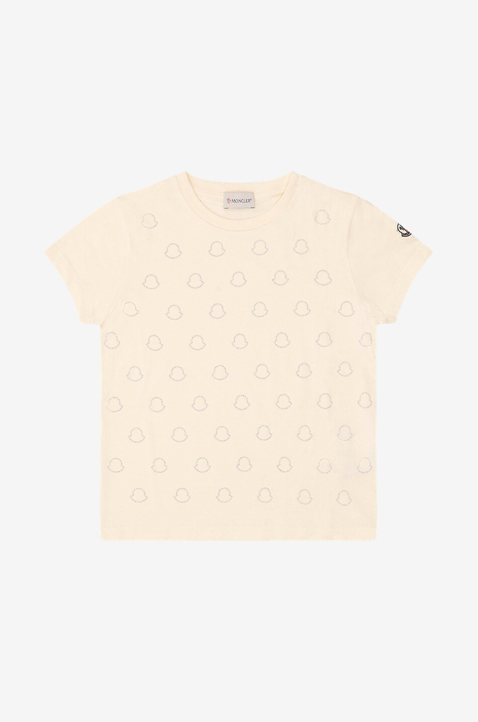 Crystal logo adorned girl's T-shirt