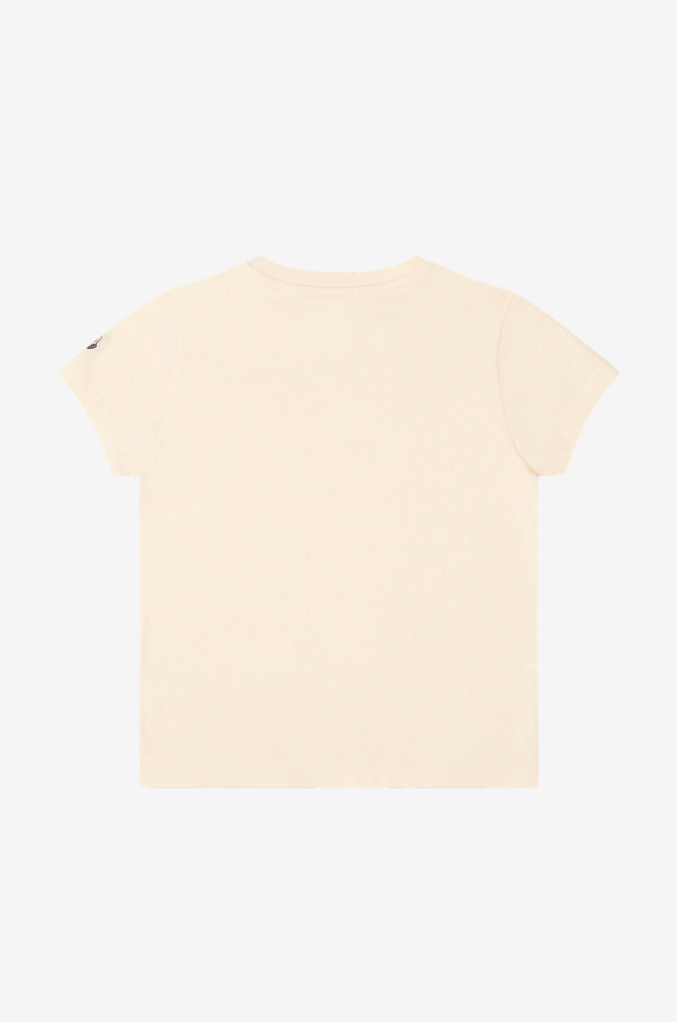 MONCLER Crystal logo adorned girl's T-shirt Boy EGGSHELL 2
