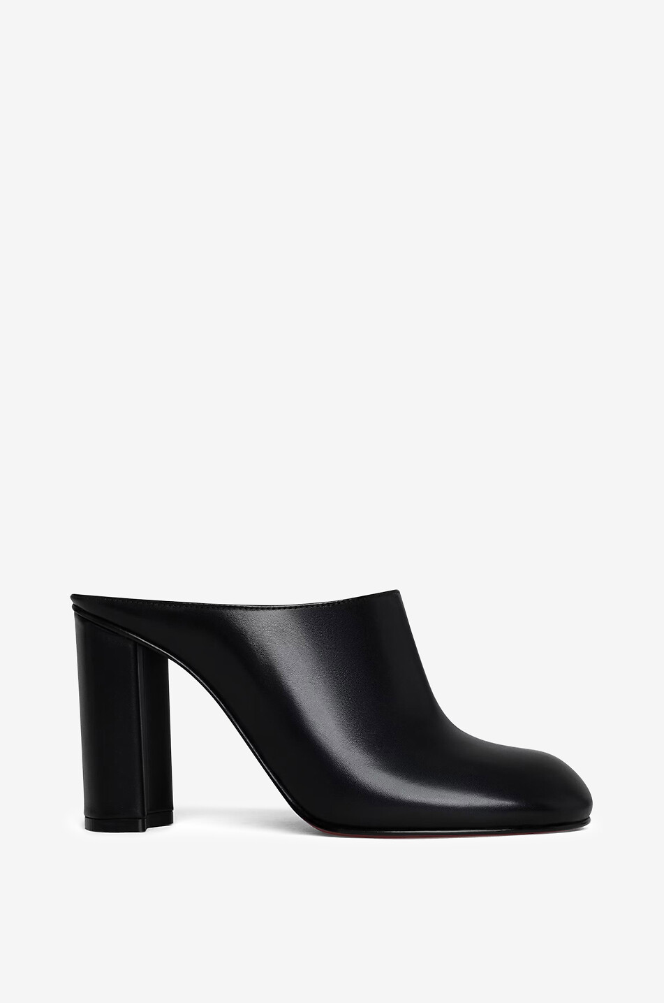 Absatzpantoletten aus Glattleder Babylone 90