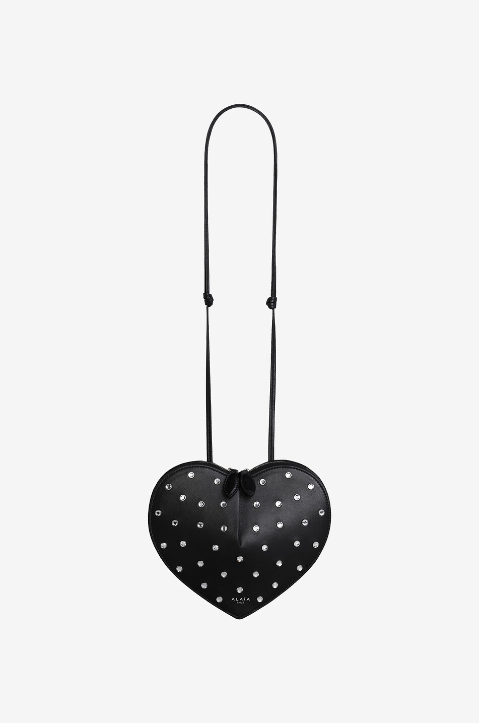 Le Coeur leather and rhinestone shoulder bag