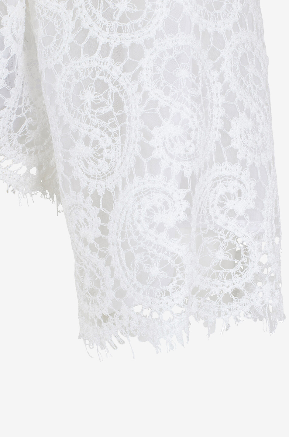 Blouse raccourcie en macramé Paisley