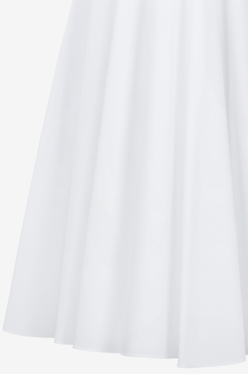 ALEXANDER McQUEEN Jupe midi en popeline Corset Femme BLANC 3