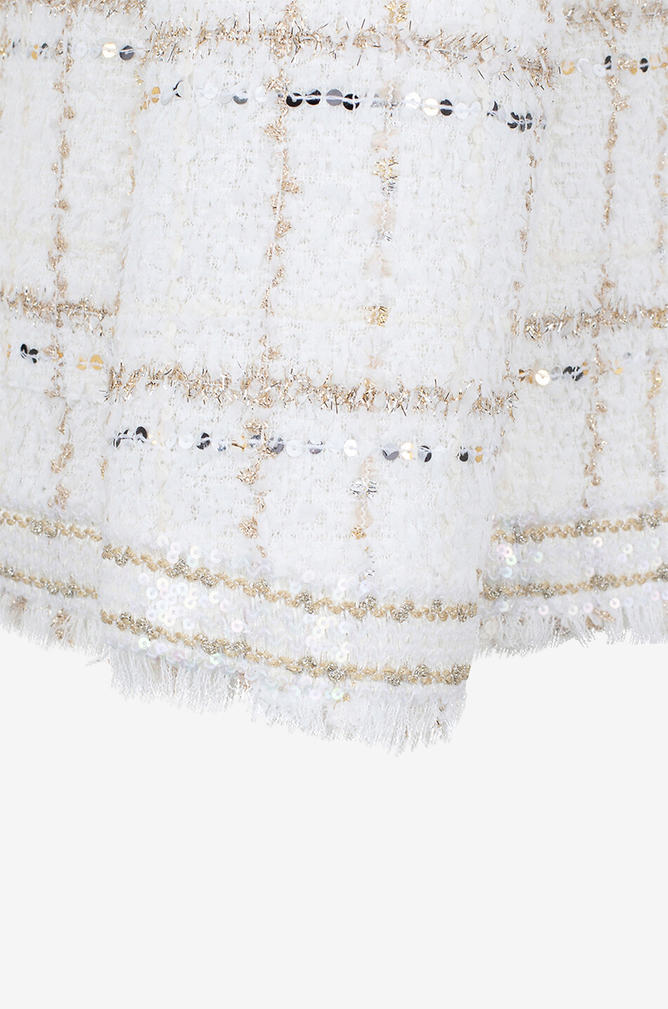 Sparkling check adorned straight-fit suit jacket in tweed