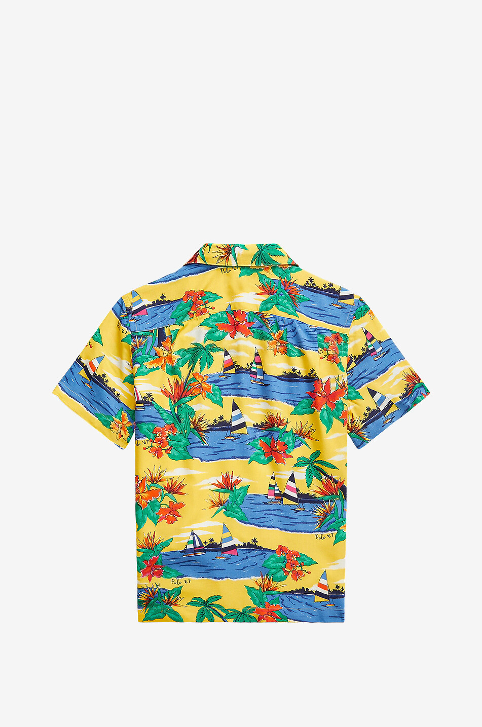 POLO RALPH LAUREN Tropical boy's camp shirt with print Boy YELLOW 2