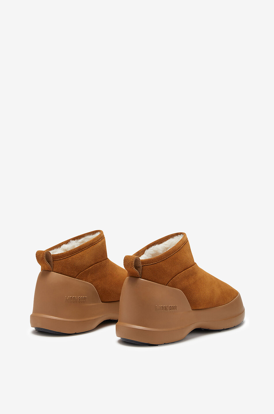 MOON BOOT Bottines chaudes en daim Luna Low Femme MARRON 2