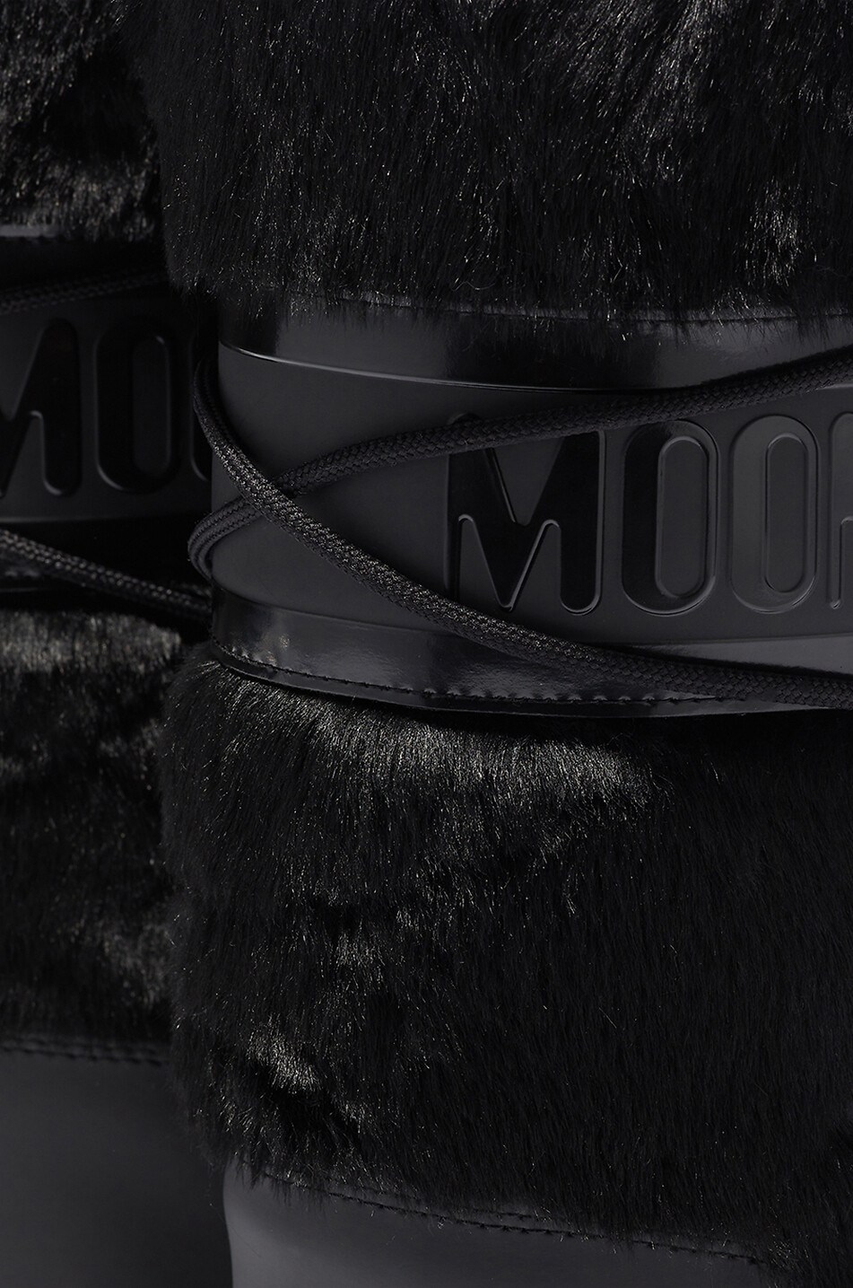 MOON BOOT Schneestiefel in Pelzoptik Icon Damen SCHWARZ 4
