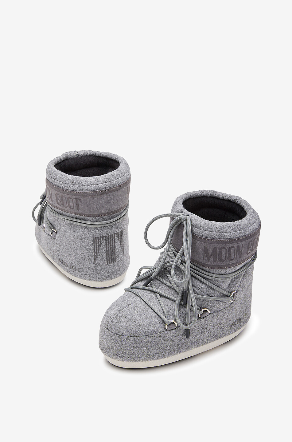 MOON BOOT Icon Low felt snow boots Women GREY 3