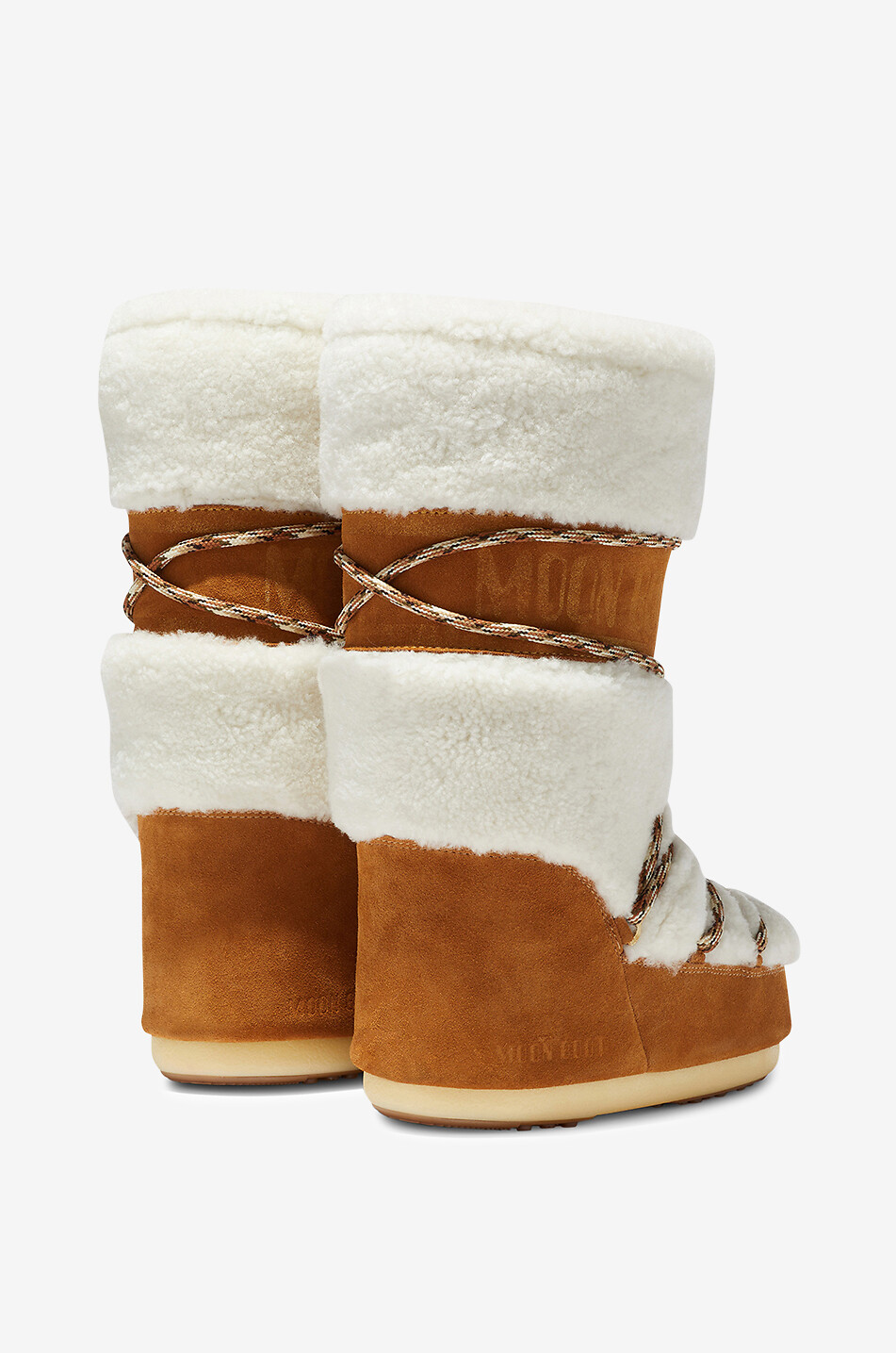 MOON BOOT Bottes après-skis en peau de mouton Icon Femme CAMEL 2