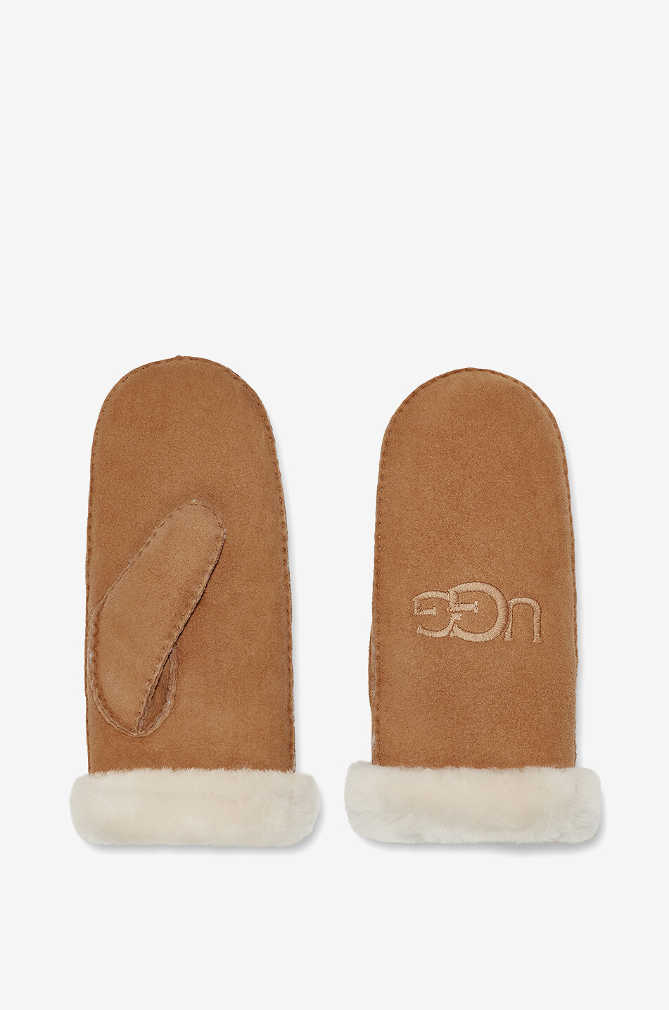 UGG Fäustlinge mit Logostickerei Damen BRAUN 1