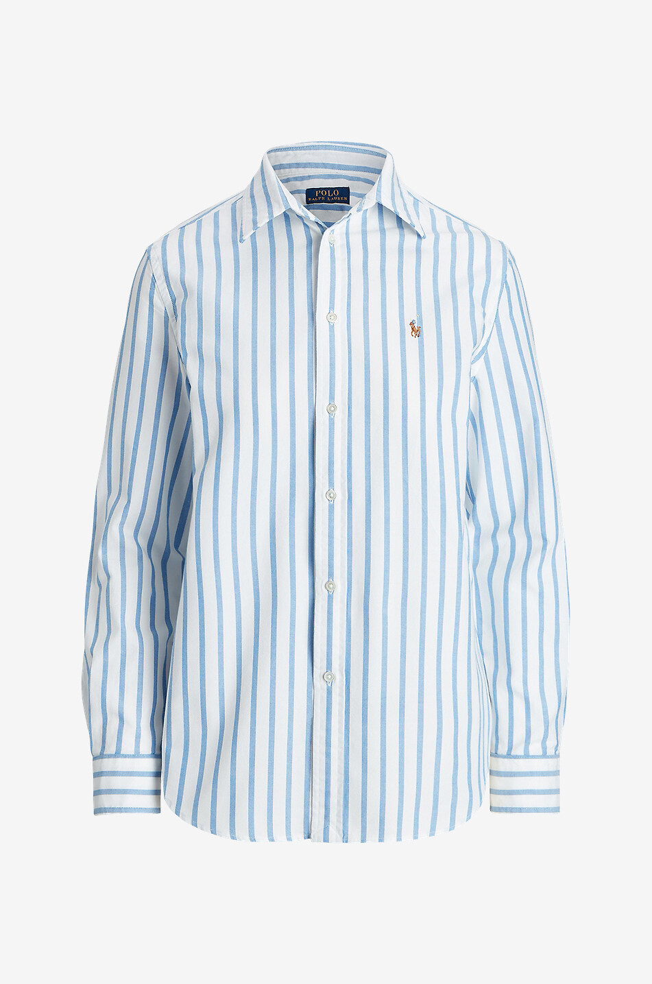 POLO RALPH LAUREN Lässiges gestreiftes Hemd aus Oxford-Baumwolle Damen HELLBLAU 1