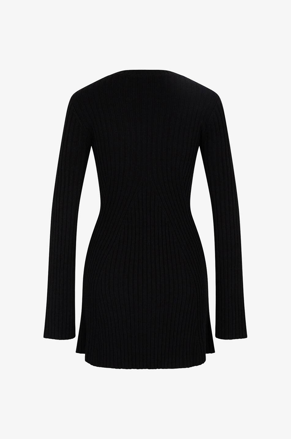 LOULOU STUDIO Amalia long-sleeved jersey mini dress Women BLACK 2