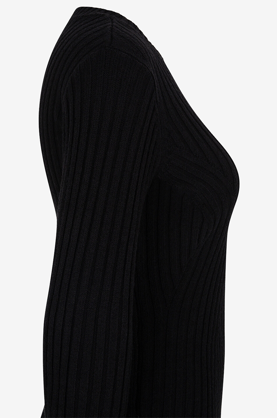 LOULOU STUDIO Amalia long-sleeved jersey mini dress Women BLACK 3