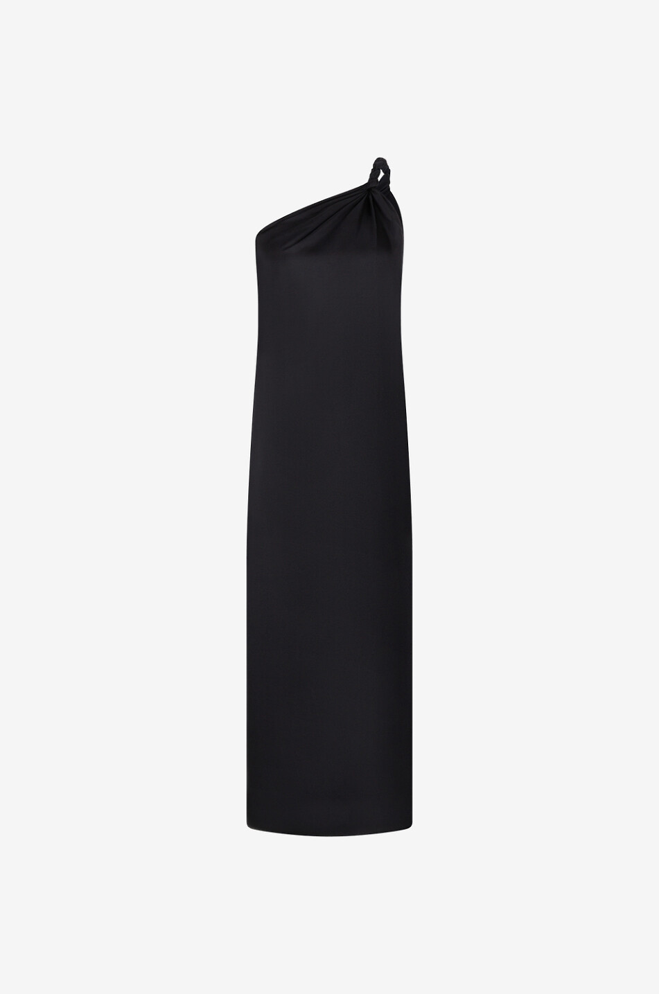 Asymmetrisches langes Kleid aus Seiden Adela