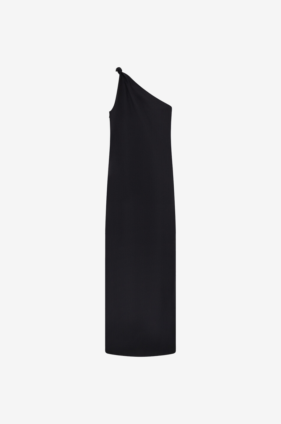 Asymmetrisches langes Kleid aus Seiden Adela