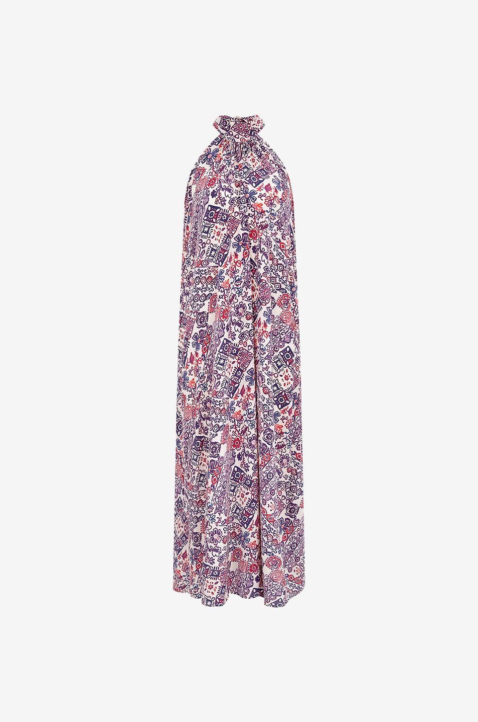 Ärmelloses Maxikleid aus Seide Sabina