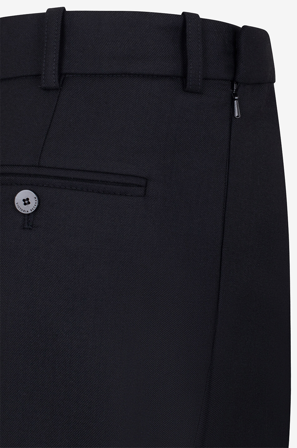 VICTORIA BECKHAM Hose aus Wollmix Reverse Front Damen SCHWARZ 3