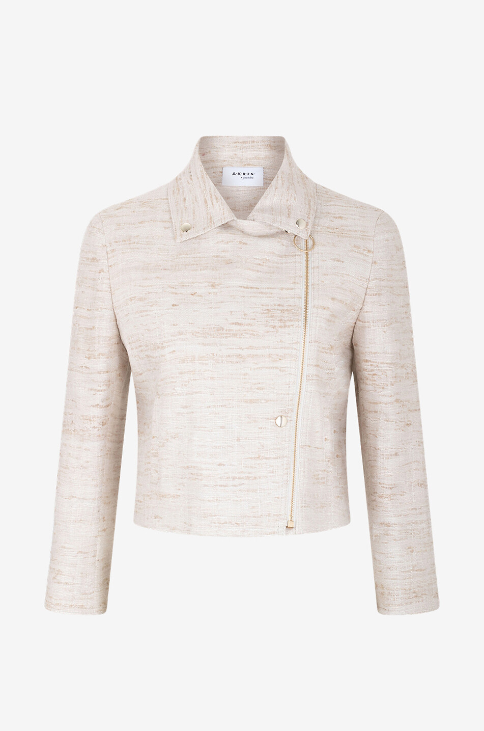 Veste tailleur coupe perfecto en soie effet lin