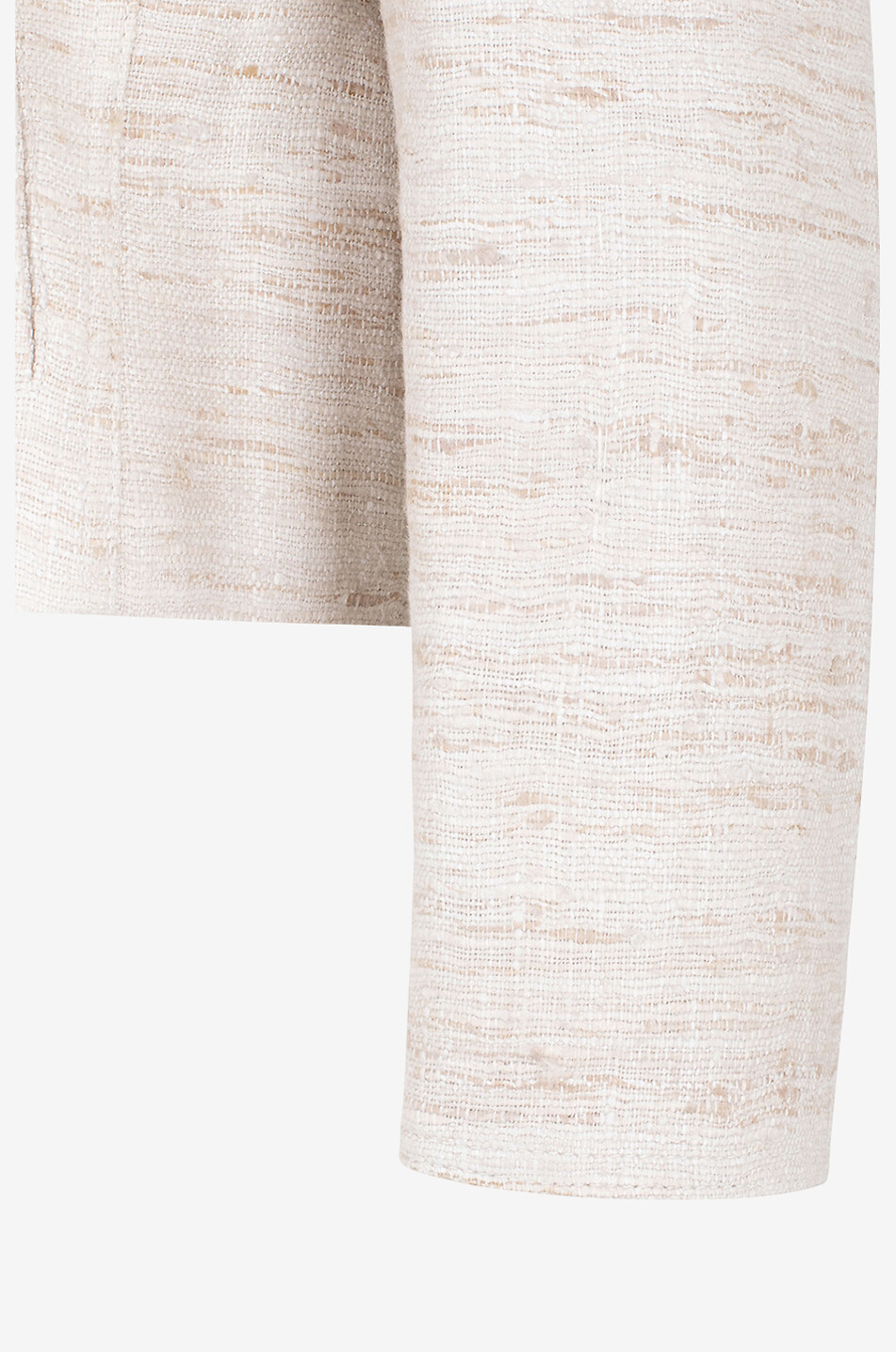 AKRIS PUNTO Veste tailleur coupe perfecto en soie effet lin Femme Beige clair 3