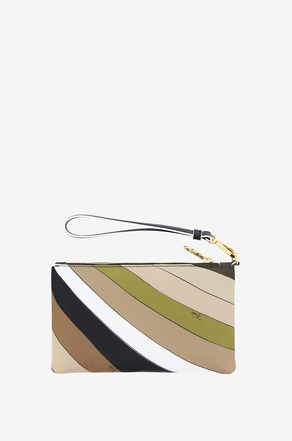 PUCCI Mäppchen mit Reissverschluss aus Nylon und Leder Yummy Damen KHAKI 2