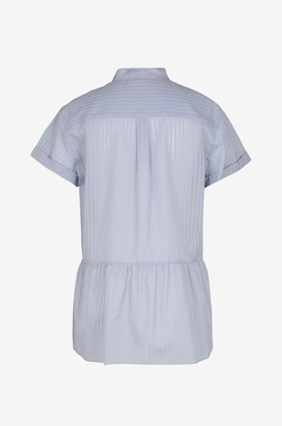 WINDSOR Kurzarm-Bluse mit Schoss aus Baumwolle Damen HELLBLAU 2