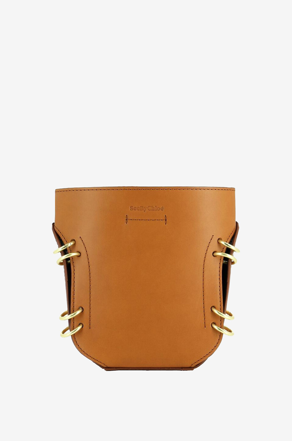 SEE BY CHLOE Alvy leather bucket bag Women LIGHT BROWN 1