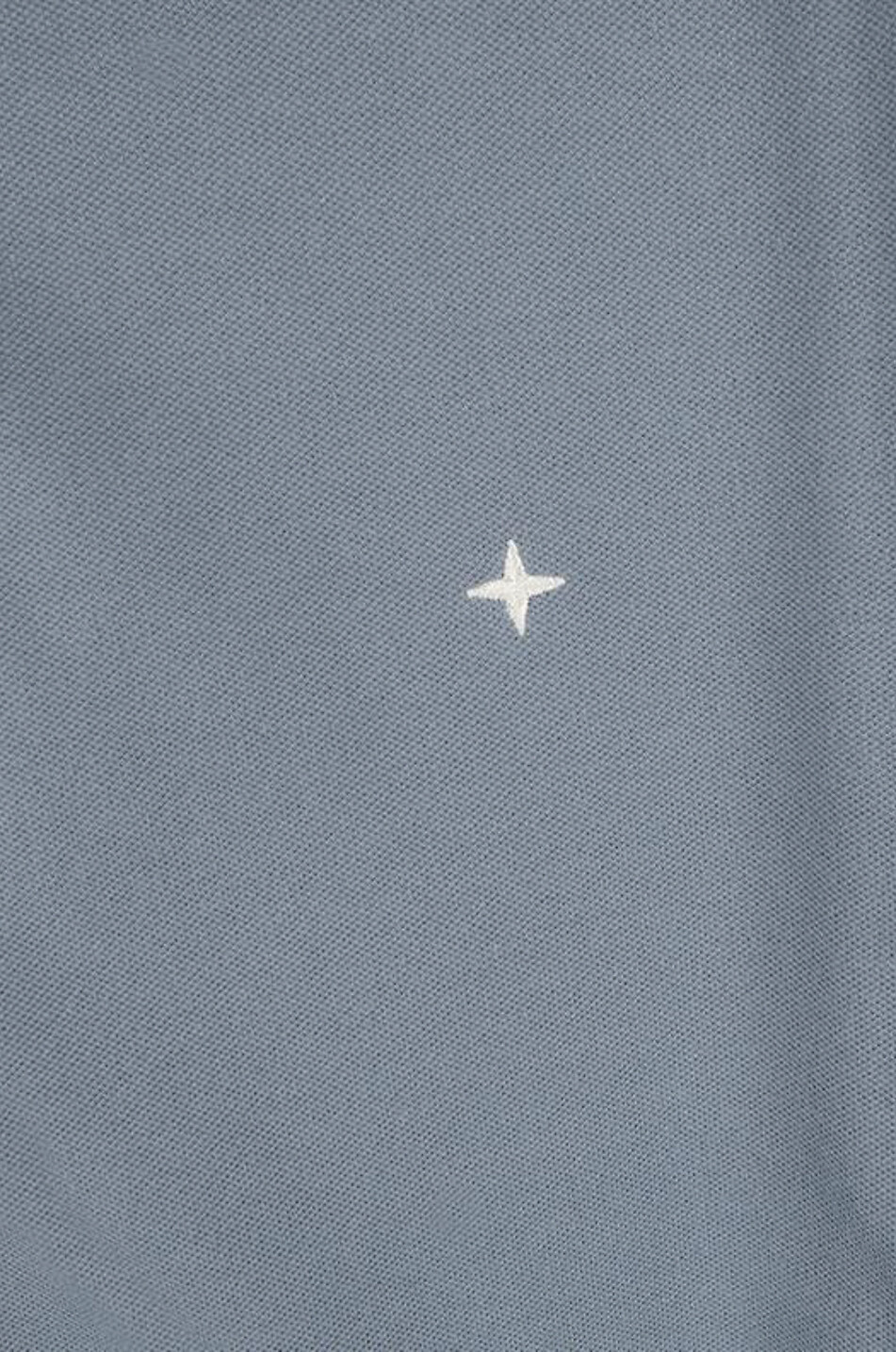 STONE ISLAND Wind rose embroidered slim fit cotton piqué polo shirt Men MEDIUM GREY 3