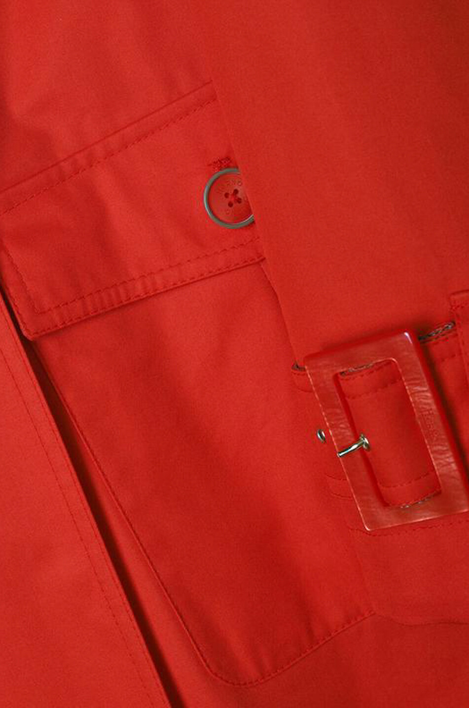 HERNO Trench trapèze déperlant court en sergé Delon Femme ORANGE 3