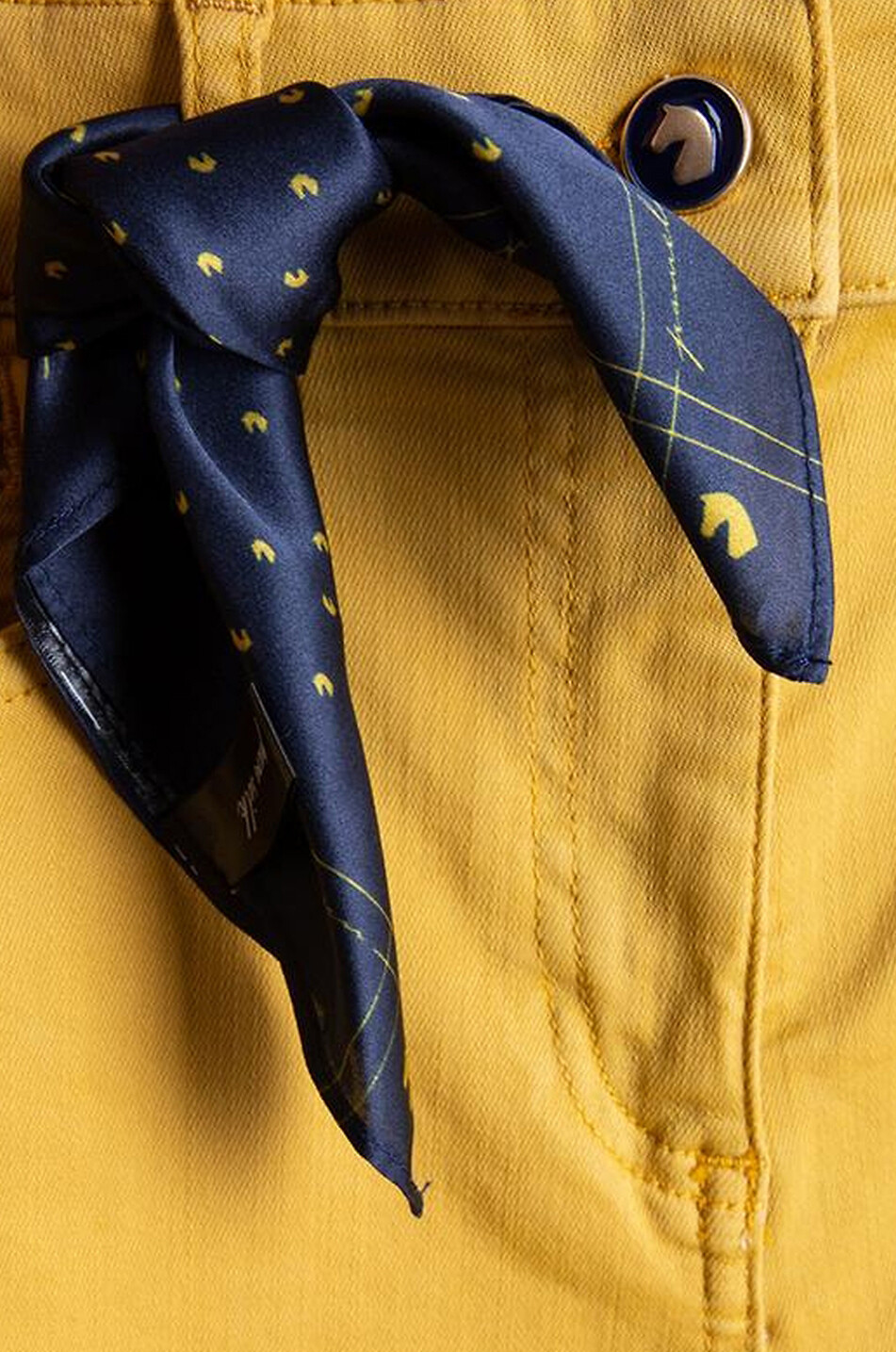 PAMELA HENSON Jean skinny Cinq Cut Vintage Blue Femme JAUNE FONCÉ 3