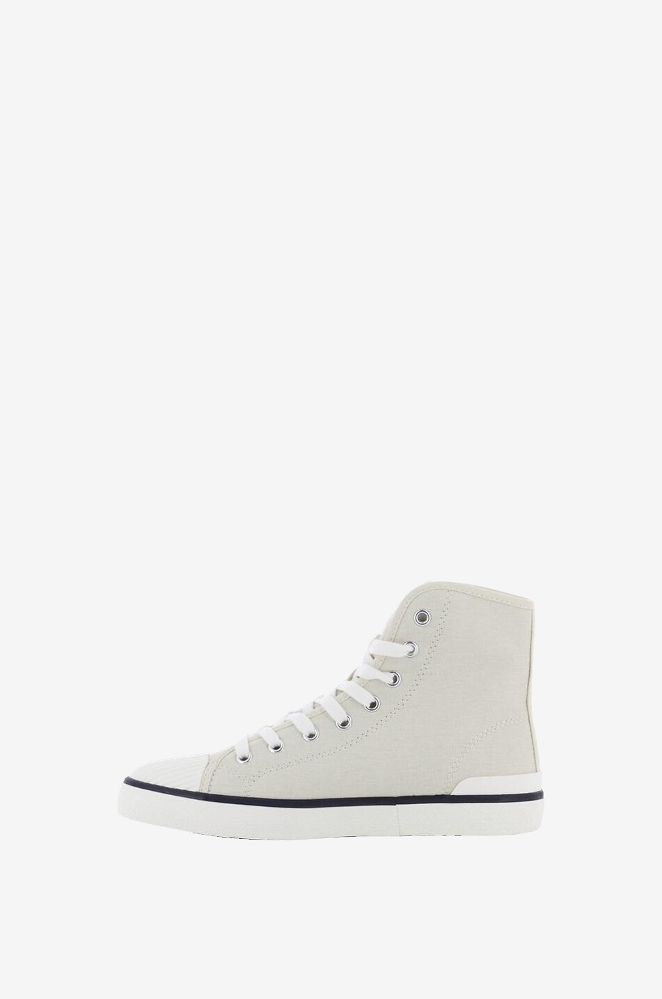 ISABEL MARANT Benkeen logo printed canvas high-top sneakers Women WHITE 3