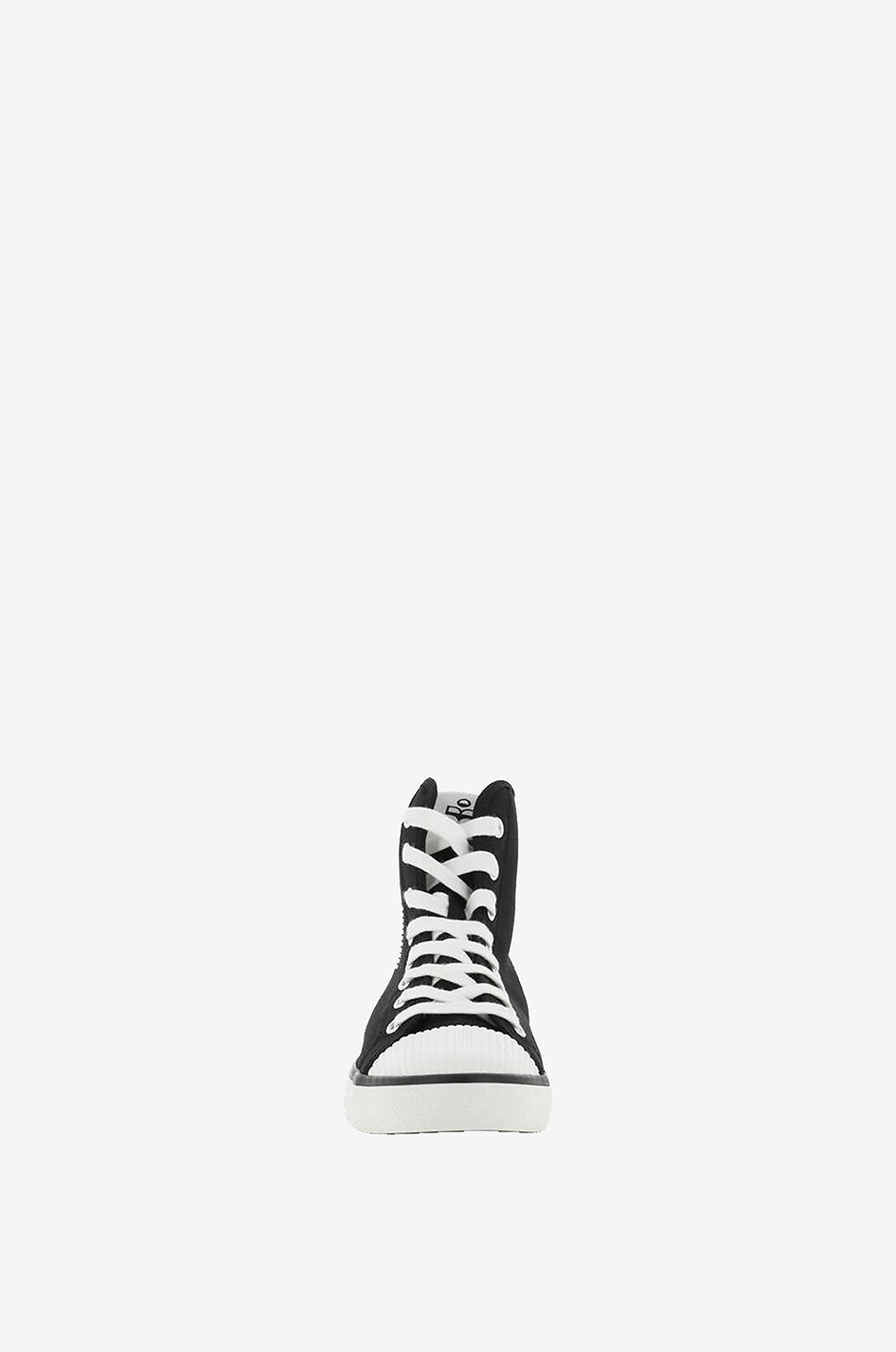 ISABEL MARANT Benkeen logo printed canvas high-top sneakers Women BLACK 2