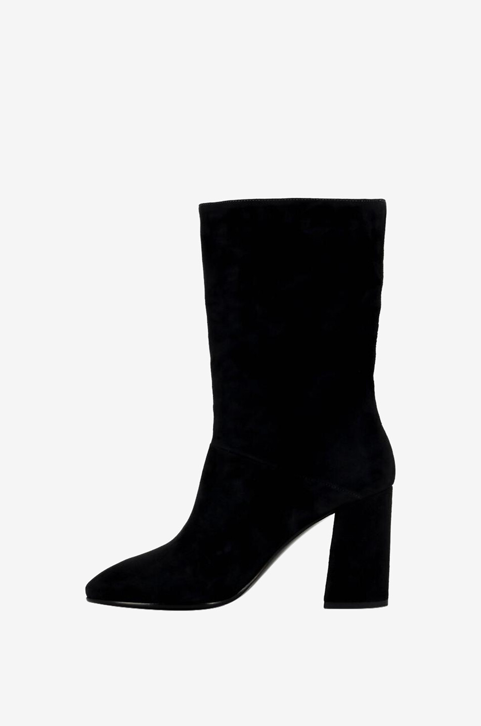 BONGENIE Bottines en daim à  talon carré Mélody 90 Femme GRIS FONCÉ 3
