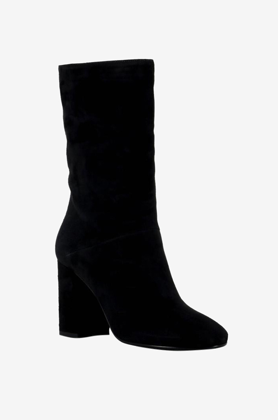 BONGENIE Bottines en daim à  talon carré Mélody 90 Femme GRIS FONCÉ 1