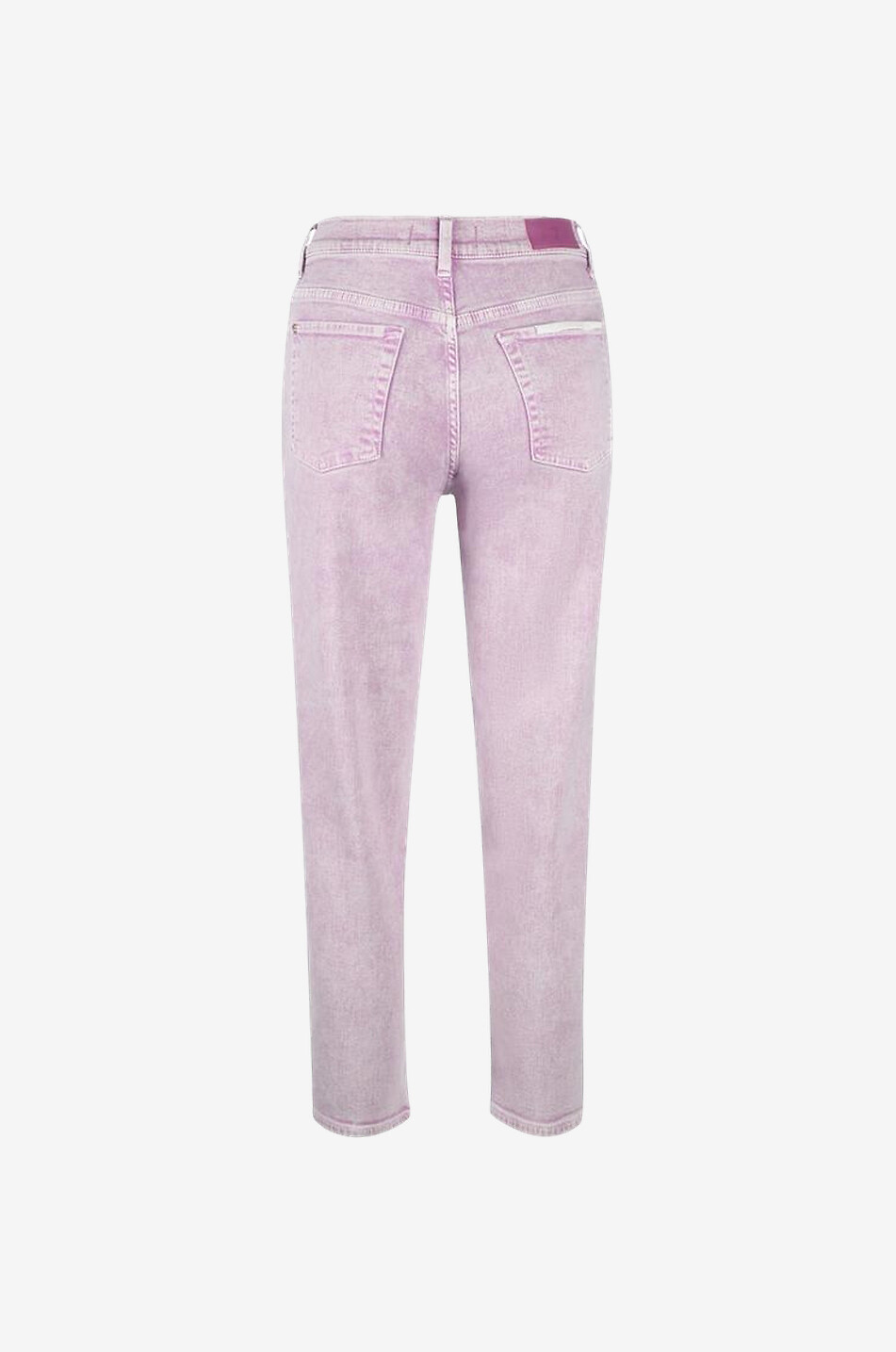 7 FOR ALL MANKIND Malia Colored Luxe Vintage Orchid cropped straight-fit high-rise jeans Women LIGHT PURPLE 2