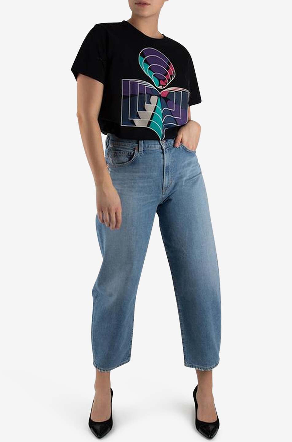 CITIZENS OF HUMANITY Calista Curve Daydream carrot jeans Women LIGHT BLUE 4
