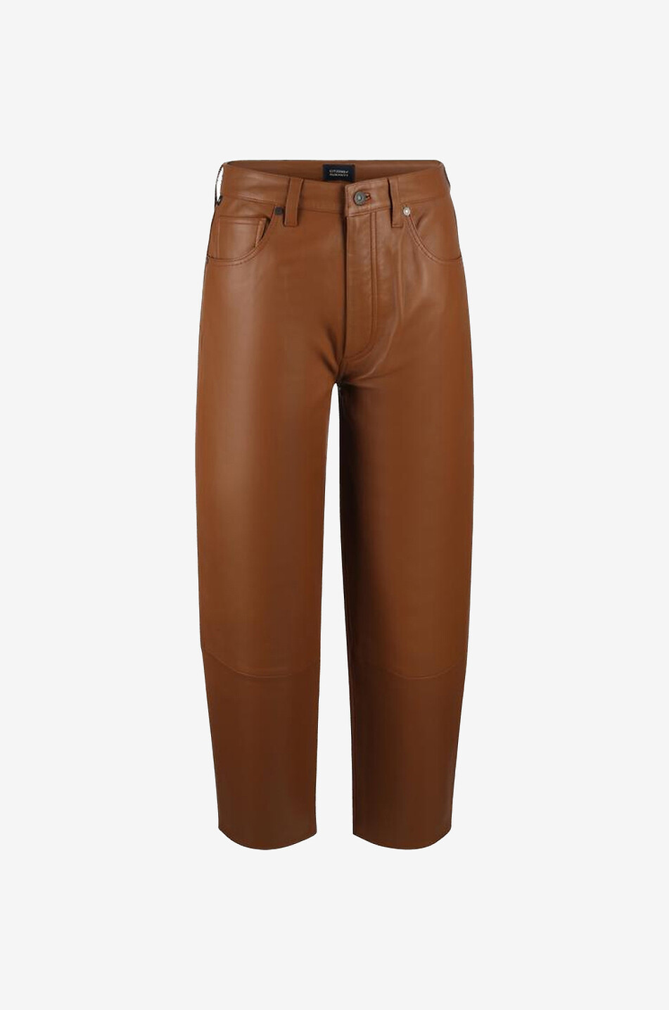 CITIZENS OF HUMANITY Karottenjeans aus Leder Calista Curve Brandy Damen HELLBRAUN 1