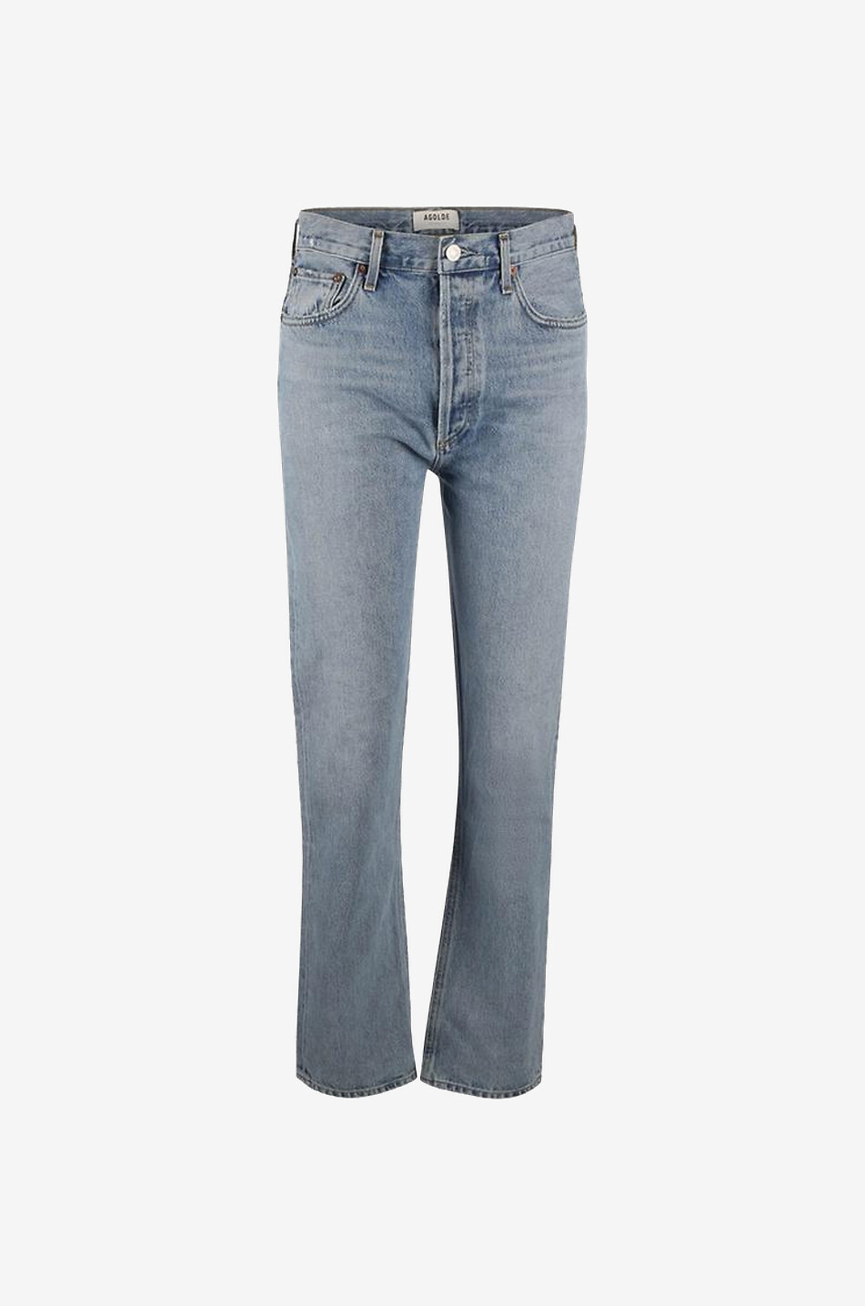 AGOLDE Organic cotton straight jeans Women BLUE 1
