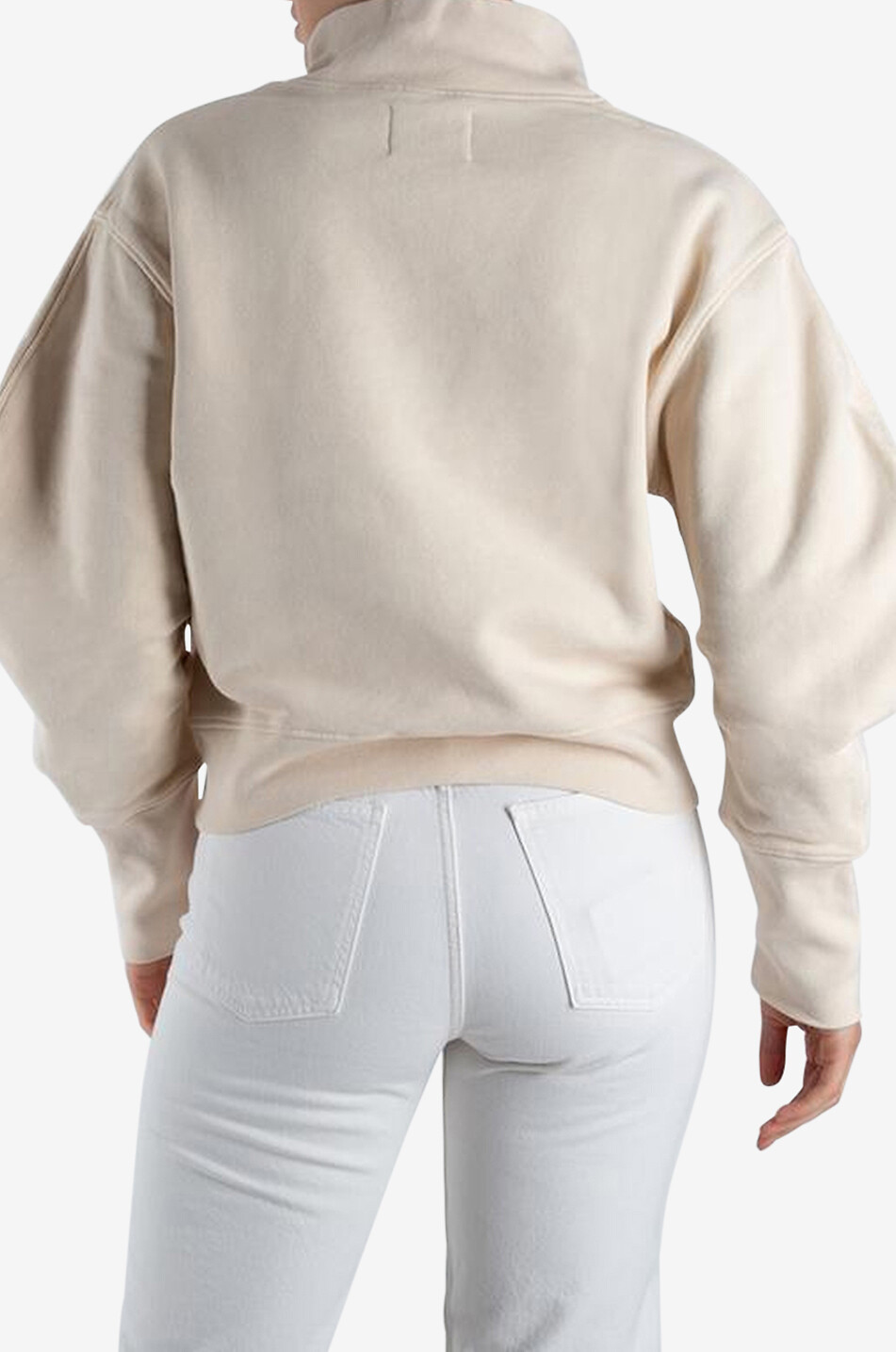 Sweat-shirt à manches bouffantes Melia Mock Neck