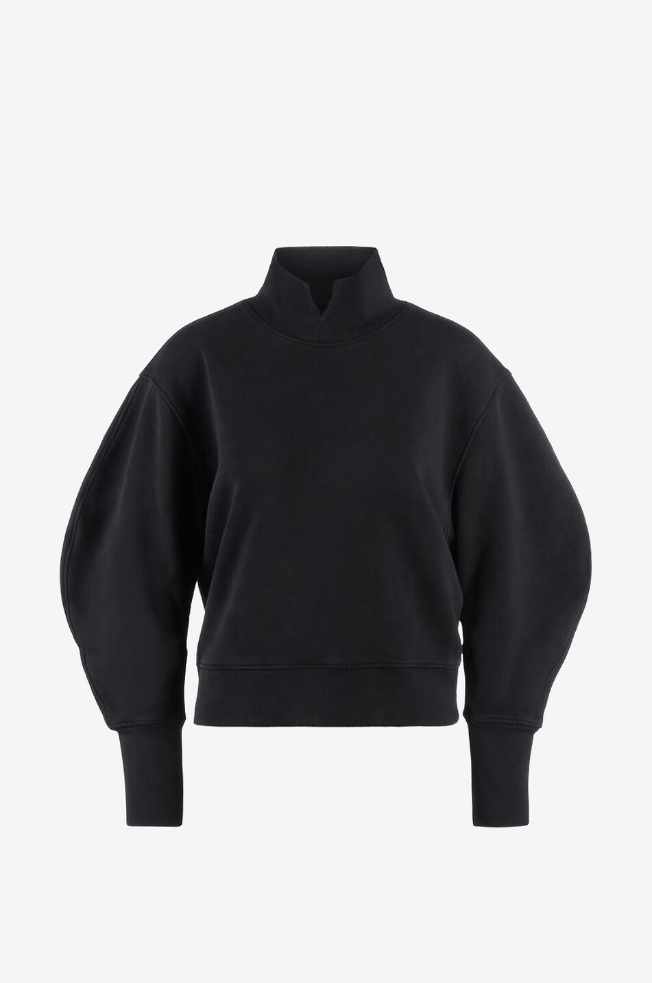 Sweatshirt mit Puffärmeln Melia Mock Neck