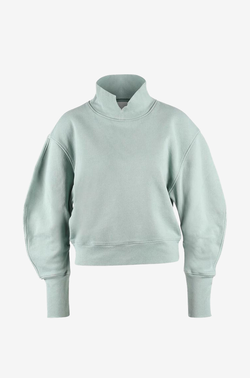 Sweat-shirt à manches bouffantes Melia Mock Neck