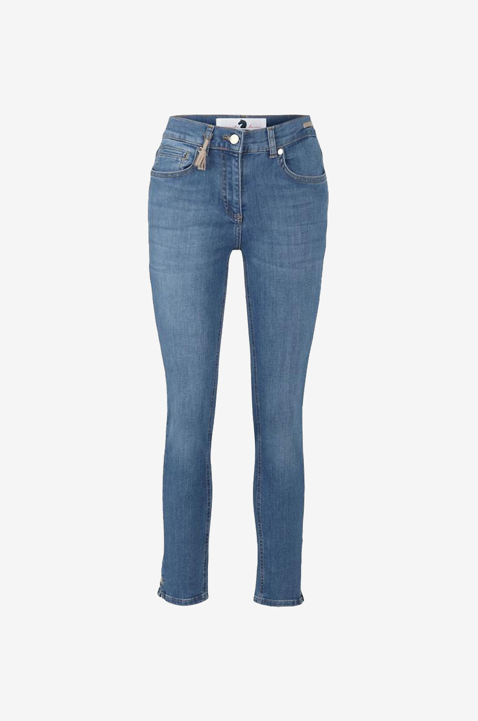 Cinq cotton-blend slim-fit jeans